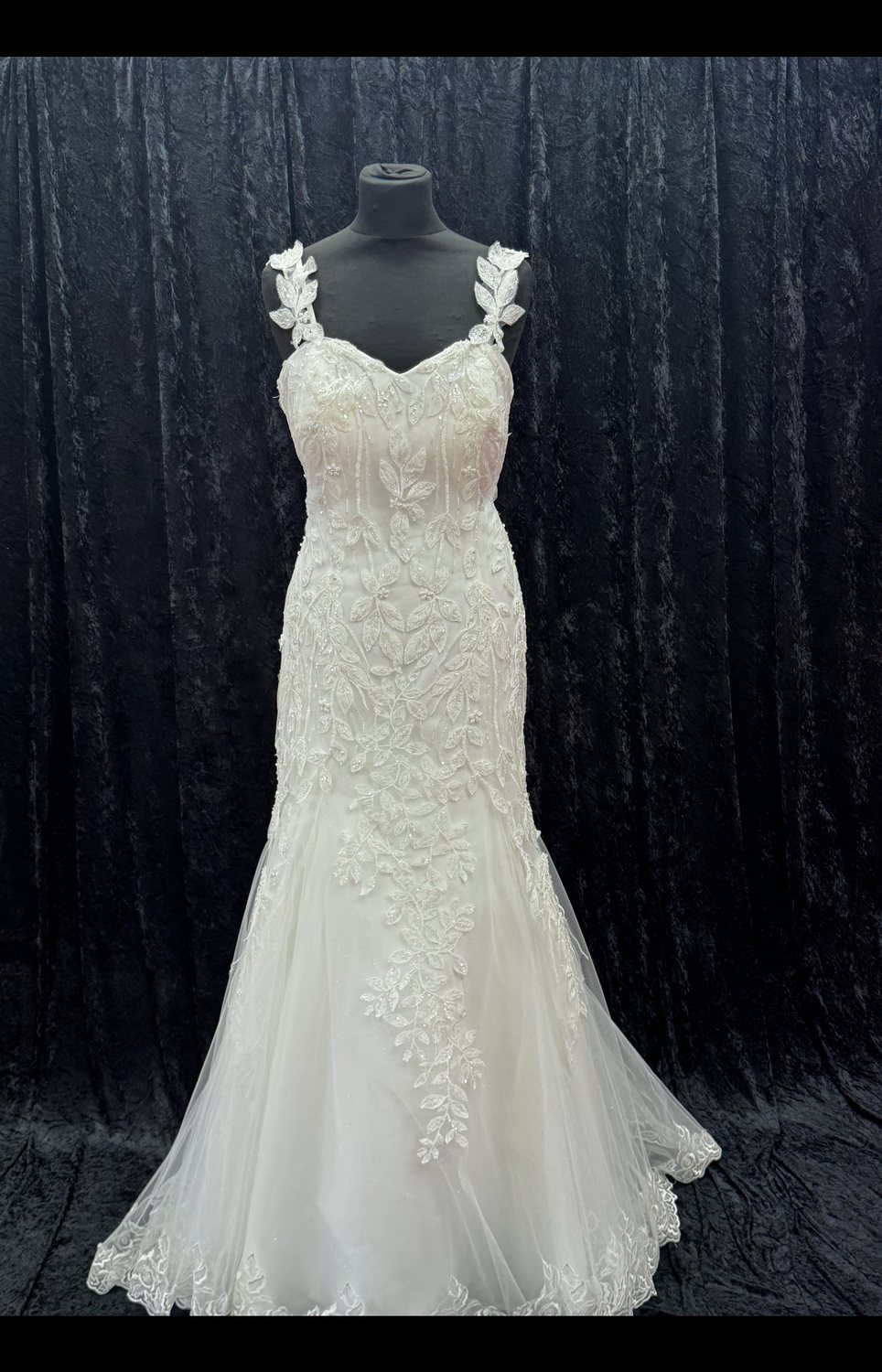 Lace fishtail wedding dress at Brides of Bond Street, Leicester
