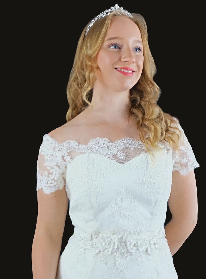 Stephanie lace wedding dress by Brides of Bond Street