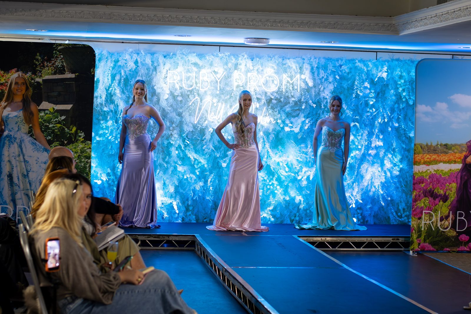 Prom dresses on the catwalk with Brides of Bond Street, Leicester